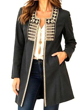 CABI Vintage 184 Turkish Delight Embroidered Beaded Jacket size 8 NWOT